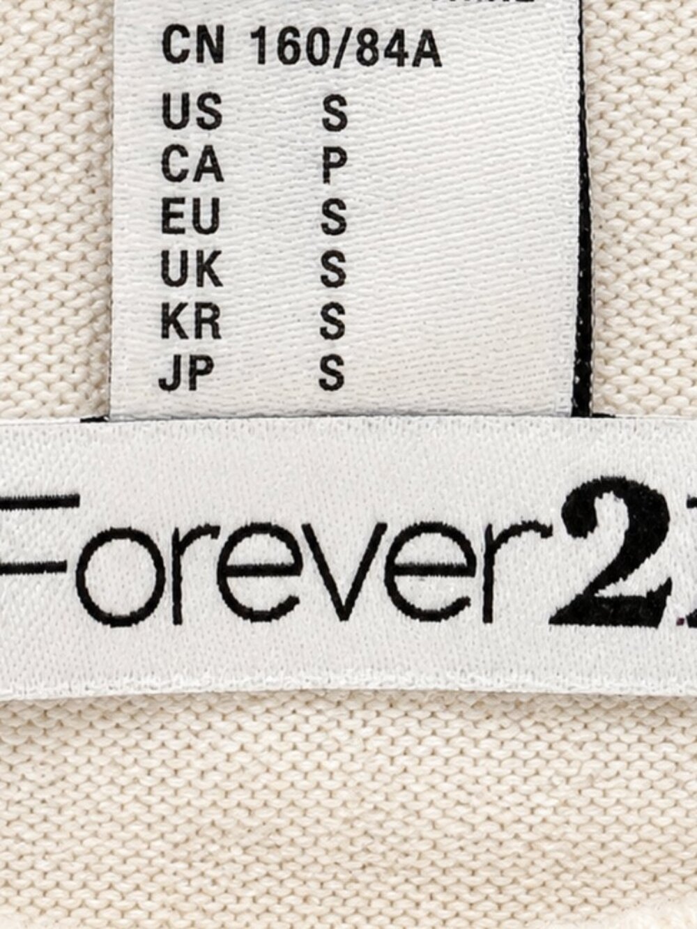 Forever 21 Ivory Floral Lace Front Long Sleeve Sweater Top Size S - Picture 7 of 7